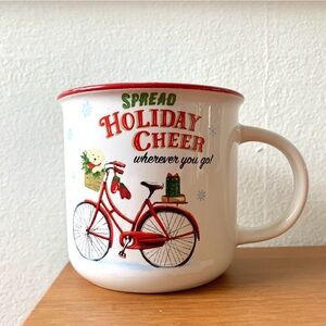 Spread Holiday Cheer Wherever You Go Christmas white and red Mug